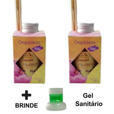 Imagem de 2 Aromatizador Ambiente Palito 100ml Difusor Cheirinho Casa Lar Cheiro