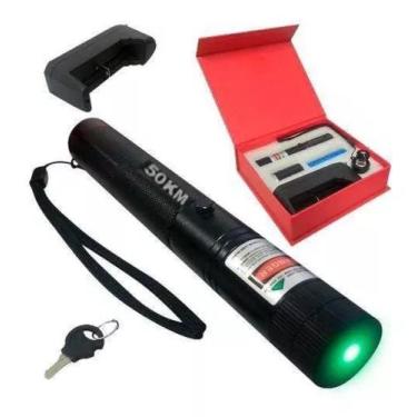 Imagem de Caneta Laser Pointer Profissional Verde Ultra Forte Alcance 50km
