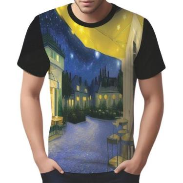 Imagem de Camisa Camiseta Van Gogh Releitura Café no Terraço à Noite 2 - Enjoy S