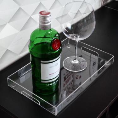 Imagem de Bandeja Organizadora Acrilico Cristal Grande - Penteadeira, Lavabo, Be