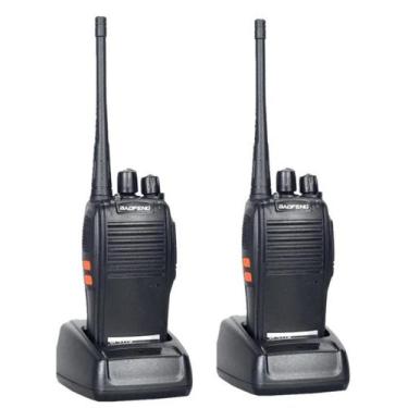 Imagem de Kit 2 Rádios Comunicação Walk Talk Bf-777S Uhf Vhf 16 Canais - Baofeng