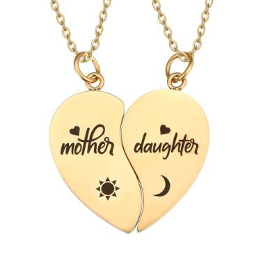 Imagem de Yonhon BFF Colar para 2/3/4/5/6 Conjunto de Colar de Amizade Familiar de Aço Inoxidável Irmã, Aço inoxidável