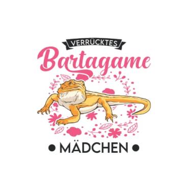 Imagem de Bartagamen Notizbuch: Verrücktes Bartagame Mädchen / 6x9 Zoll / 120 karierte Seiten