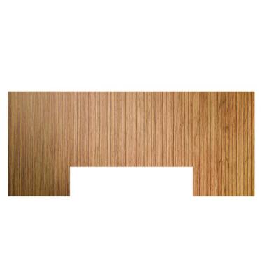 Imagem de Painel Cabeceira Ripada 247 cm Para Cama Casal Queen King Quarto Cor Nature - Beauty Móveis