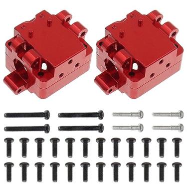 Imagem de Treehobby 2PCS Metal Front and Rear Gearboxes Compatible with WLtoys 1/28 284131 K969 k979 k989 k999 P929 RC Car Upgrades Parts（Red）