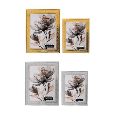 Imagem de Kit Porta-Retratos 10X15Cm E 15X20Cm Molduras Fotos 2 Peças