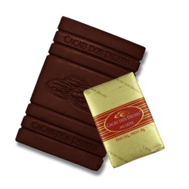 Imagem de Barra de Chocolate ao Leite  Sem Glúten  20g  Cacau dos Deuses