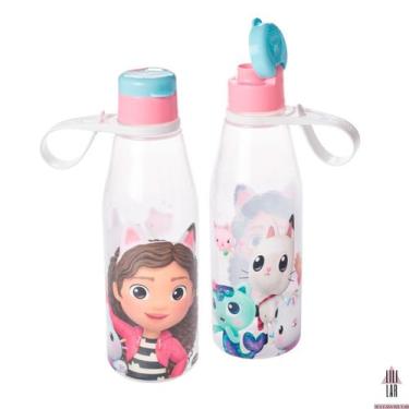 Imagem de Garrafa Casa Mágica da Gabby com Tampa e Alça 530ml - PLASUTIL