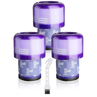 Imagem de Pacote com 3 filtros de vácuo de substituição para aspirador sem fio Dyson V11, gliship para Dyson V11 Extra V11 Complete V11 Animal V11 Torque Drive V15 Detect V15s, filtro de vácuo, compare com a