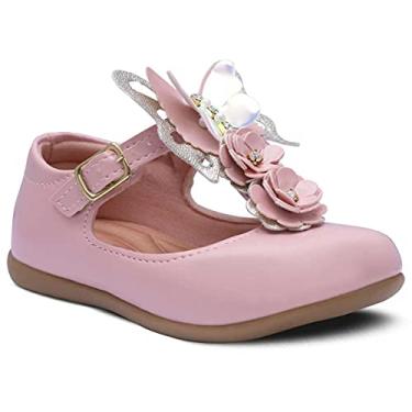 Imagem de Sapatilha Salomé Infantil Menina Borboleta Flores 21.17 (Rosa, BR, Criança de 4 a 8 anos, Numérico, 27)