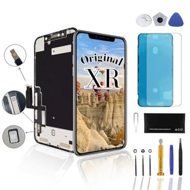 Imagem de Lenwell Tela de substituição original OEM para iPhone XR 6.1"A1984 A2106 A2107 A2108 3D Touch Screen Digitalizador com kit de ferramentas de reparo completo protetor de vidro temperado à prova d'água