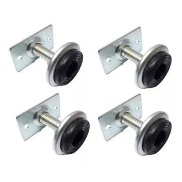 Imagem de Sapata Pé Nivelador 3/8 Reforçada 4cm com Chapa Regulável p Móves 4un