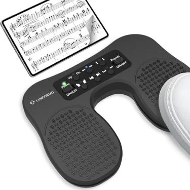 Imagem de Pedal virador de página sem fio, 5 modos, portátil e antiderrapante, virador de página com interruptor de pé, operação silenciosa para iPad, apresentações e ensino