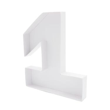 Imagem de Valguri Bandeja De Papelão Para Charcutaria Doce Com Recortes De Papel Machê E Números Preenchíveis De 12 Polegadas (Branco, 1 Formato)