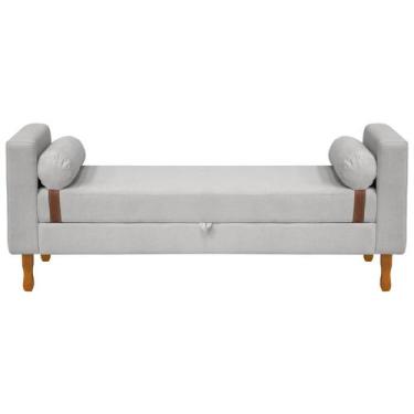 Imagem de Recamier Sapateira Baú Pietro para Cama Box King Size 195cm Bouclê - S