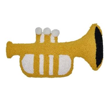 Imagem de Peking Handicraft Almofada Trumpet Louis Blown in Filled Hood, 40,6 cm, multicolorida