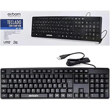 Imagem de Teclado USB Exbom BK-103 ABNT II – Conforto e Qualidade no Padrão Brasileiro