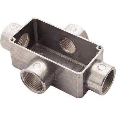 Imagem de Condulete Fixo 1" Tipo "x" - Sem Tampa / Rosca Bsp / Sem Pintura Tramo
