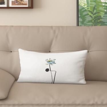 Imagem de Sladjana Capa de almofada de sofá requintada estilo chinês com estampa de lótus - eleve seu espaço de vida (61 x 81 cm, JYHH-B)