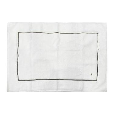 Imagem de Piso De Banheiro Lazio Branco e Marinho 48X80cm - Kacyumara