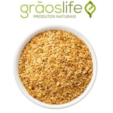 Imagem de Semente Linhaça Dourada Graos Life 1kg - GRÃOS LIFE, 500 gramas