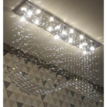 Imagem de Lustre de Cristal   Para Escritório/ Recepção de 1,30 Metros de Altura