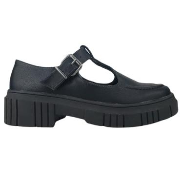 Imagem de Mocassim Mary Jane Tratorado Feminino Firezzi 2517303 (Preto, BR, Adulto, Numérico, 37)