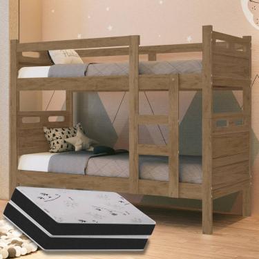Imagem de Beliche Jaspe com 2 colchões  D28 Espuma