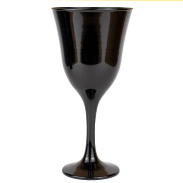 Imagem de Taça Vinho Lirio Negra Super Luxo 330 ml - Vidro - META ATACADO