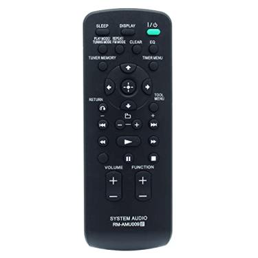 Imagem de Substituição de controle remoto RM-AMU009 para sistema de componentes Sony Mini Hi-Fi MHC-EC609iP CMT-CX4iP CMT-MX500i MHC-EC709iP MHC-EC909iP MHC-EC79i CMT-LX20i MHC-EC69i MHC-EC99i CMT-BX50BTi