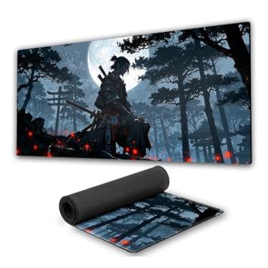 Imagem de Mouse Pad Gamer Samurai Premium fundo de borracha 90x40cm 80x30cm 900x400 800x300 speed mousepad 90x40 80x30 (1, 80x30)