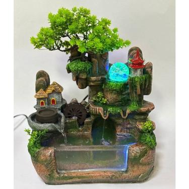 Imagem de Fonte de Água Decorativa Jardim com Lago e Bola Giratória, Paisagismo