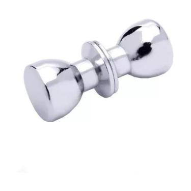 Imagem de Puxador de box vidro cromado metal indart 