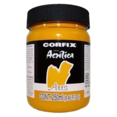 Imagem de Tinta Acrílica G1 Arts 124 Amarelo Cádmio Escuro 250ml Corfix, 124 - A