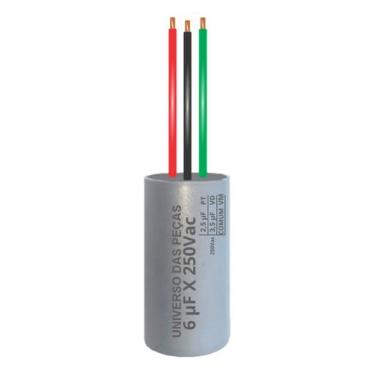 Imagem de Capacitor Ventilador Teto 3 Fios 6uf (2,5+3,5uf) 127v - IPC