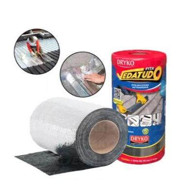 Imagem de Manta Asfáltica 30cm 2un + Primer Asfáltico 3,6 Kit Aplicação Fita Met