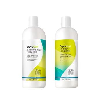 Imagem de Kit Deva Curl No-Poo Decadence Sh 1L + One Condition Decadence Condicionador 1L