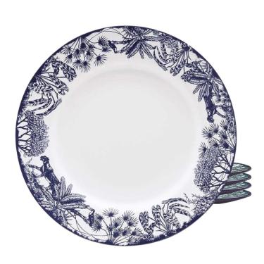 Imagem de Jogo Pratos De Sobremesa 22Cm Kit 4Pcs Toile De Jouy Oxford