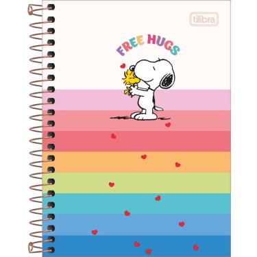 Imagem de Caderneta Espiral Snoopy 1/8 80 Folhas Tilibra Capa Dura