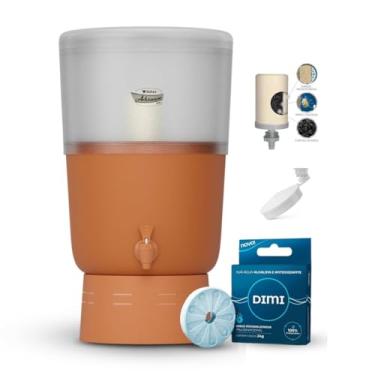 Imagem de DIMI Filtro de Barro Advance Plus 4L com Vela Tripla Ação, Bóia, Torneira e um Disco Mineralizador – Água Alcalina, Antioxidante e Leve