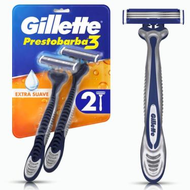 Imagem de Aparelho de Barbear Descartável Gillette Prestobarba3 2 Unidades