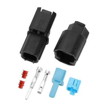 Imagem de Partuto Conector de buzina de carro conector de terminal fêmea macho interno para Acura 1997-2011 plástico preto