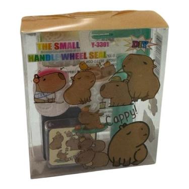 Imagem de Carimbo Infantil Escolar Rolinho de Capivara Fofa - Importado