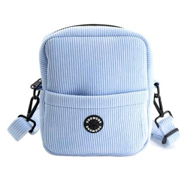 Imagem de COOWONE Bolsa de petisco para cães, bolsa de treinamento de cães de veludo dispensador de saco de cocô integrado | Saco de treinamento de petiscos para animais de estimação de grande capacidade para petiscos, comichões, brinquedos para animais de estimação (azul)