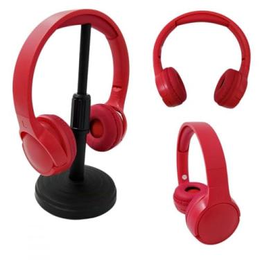 Imagem de Fone de Ouvido Bluetooth, Som Nítido, Bateria de 6h, Chamadas Mãos-livres, Leve e Confortável, Branco, rosa, preto, azul (Azul)