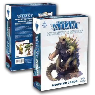 Imagem de Forged Dice Co. Monster Cards Tales of the Valiant Monster Vault - 313 Full-Color Fantasy Creatures for Dnd 5E Compatible RPGs - Quick Reference Deck for Game Masters - Licensed Kobold Press Accessory