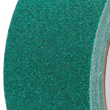 Imagem de Fita Antiderrapante Fita Antiderrapante Areia de Quartzo Antiderrapante Piso Escada Fita de Segurança Pvc Fita Autoadesiva 5m Degraus de Escada (GREEN)