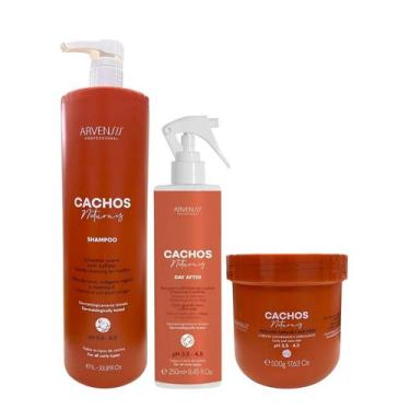 Imagem de Kit Arvensis Professional Cachos Naturais - Shampoo 1L + Máscara 500g 
