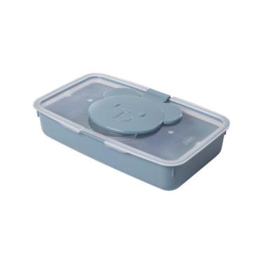 Imagem de Porta Lenço Umedecido Infantil Decorado Bebê Plasútil, Urso lúdico