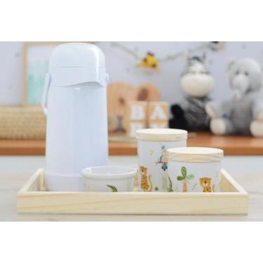 Imagem de Kit Higiene Bebê Porcelana Safari Animais Floresta Banho Cuidados K208
